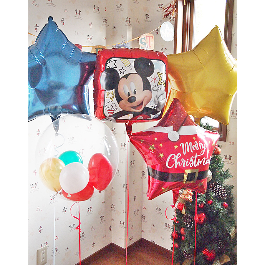 クリスマスパーティバルーン ミッキーマウスとクリスマス♪5b