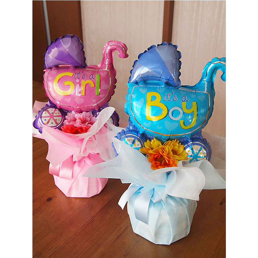 1ステップおむつケーキ ベイビーバギーカー for BOY/GIRL