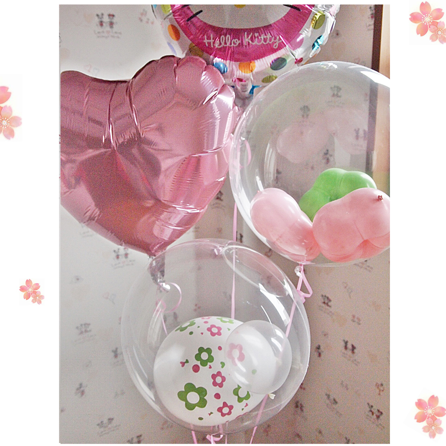 ヘリウムバルーン スプリングフラワー with ハローキティ 4b