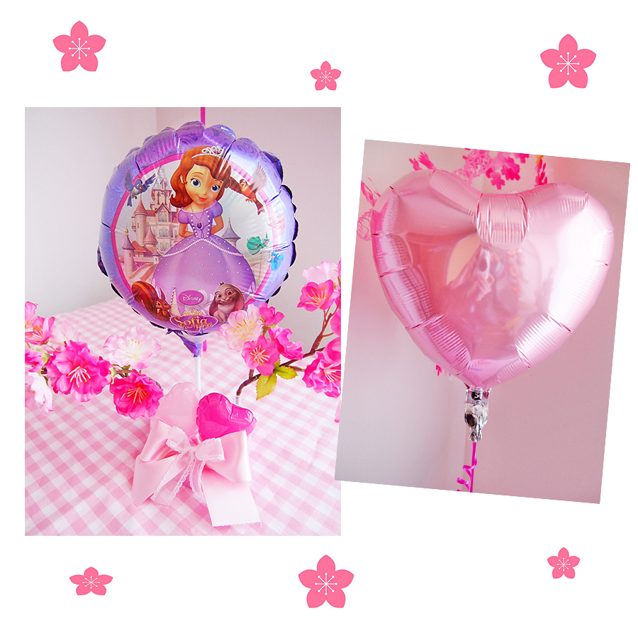 ヘリウムバルーン  御祝桜　プリンセスソフィア