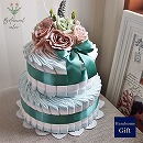 2ステップおむつケーキ ディープグリーン