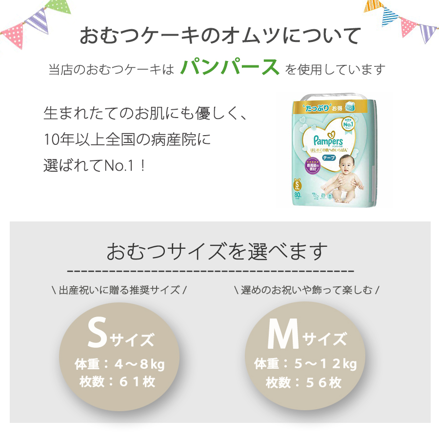 2ステップおむつケーキ ミッキーマウス・ミニーマウス