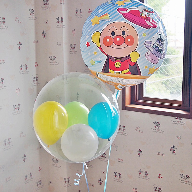 ヘリウムバルーン アンパンマンと一緒にお祝い2b