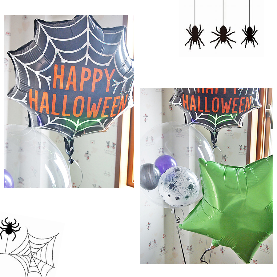 ヘリウムバルーン　ハロウィン・ウェブ3b