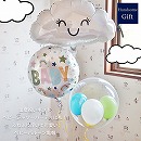 ヘリウムバルーン　ナチュラルベイビーwithクラウド 3b